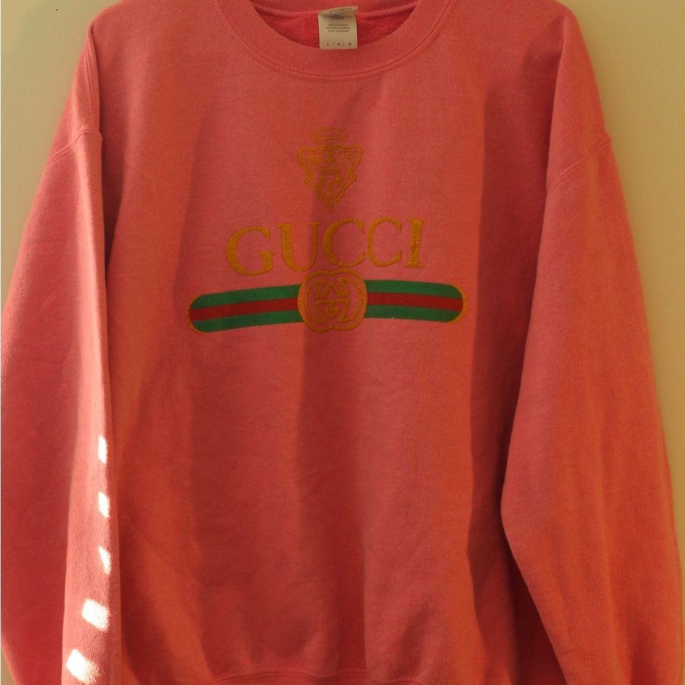 Gildan Women's Sweater in Coral